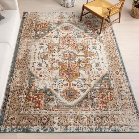 Nuloom Justine Vintage Medallion Area Rug 7ft 10in x 10ft GRWS04A-8010